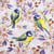 Lot de 4 serviettes en papier découpage collage 33 cm OISEAU FLEUR FLEUR O 107 EC