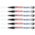 Lot de 6 marqueurs peinture acrylique pointe fine 1-2 mm - EDDING - Noir - 5300