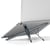 Forcell Support pour Ordinateur Portable Pliable Fold Stand X Pro Structure Croisée Gris