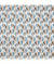 Tissu coton Payani de 150 cm de largeur Gris Clair/paon multicolore vendu par 50 cm