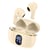 Avizar Écouteurs TWS Bluetooth 5.3 Compatible Siri Modèle Dallas Beige