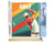 Peinture par Numéro Figured'Art - Affiche sportive Golf - Kit de Loisir Créatif DIY Numéro d'Art Complet - 40x50cm toile roulée + châssis en bois à monter