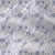 Tissu Double gaze Coton Zomea fleurs bleu sur fond Blanc - Au mètre