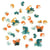 Confettis Dinosaures - Recyclable