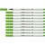 Lot de 10 feutres pointe pinceau STABILO Pen 68 brush - vert feuille