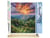 Peinture par Numéro Figured'Art - Ours et coucher de soleil - Kit de Loisir Créatif DIY Numéro d'Art Complet - 40x50cm toile roulée + châssis en bois à monter