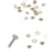 6 boutons pression 9,5mm et outil blanc
