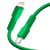 Forever Câble de Charge 2.4A et Synchro USB-C vers Lightning 27W 1,8m Vert