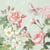 Lot de 4 serviettes en papier découpage collage 33 cm FLEUR PAPILLON ROSE F 4001