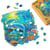 Puzzle en Bois Adulte et Enfant Figured'Art 200 pièces Animaux - Dauphins et Récif corallien - Design Original 28x28,5 cm Forme Unique avec Coffret en bois Premium, Parfait pour Offrir en Cadeau