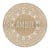 Set de table rond amour en toile de jute 38 cm