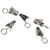 Clip en métal 18mm avec oeillet, platine, oeillet ø8mm, 18 pièces