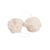 Pompon fourrure artificielle 50x60mm ivoire