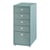 Caisson de bureau armoire meuble de rangement à roulettes avec 5 tiroirs