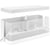 Boîte cache câble L (32 x 13 x 13 cm)- Cache multiprise, Boîte Rangement câble- Boîte multiprise- Polystyrène-Blanc- ACROPAQ