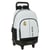 Sac à dos à roulettes Real Madrid Blanc 45 CM Trolley Haut de Gamme