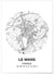 Affiche Carte Le Mans | A3 : 29,7x42cm