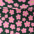 Tissu Sherpa Elya fleurs Roses sur fond Vert kaki foncé