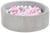 Piscine à balles 200 balles 90 cm gris, rose clair, rose (pastel) - Velinda