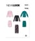 Patron New Look 6815 - Hauts en maille et jupe taille n°FR 38-50