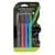 4 Marqueurs Permanent Pointe Ogive 1Mm Grip Ergonomique 4 Couleurs By Ulmann