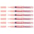 Lot de 6 marqueurs peinture brillante EDDING 751 - pointe balle 1-2 mm - rose pastel