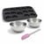 Set de 4 ustensiles de pâtisserie moule à gâteaux bol spatule Black mettallic Black mettallic Zenker  Black mettallic