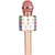 Microphone Sans Fil LED Bluetooth Avec Réduction De Bruit Et Effets Sonores Rose YONIS