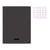 Cahier - A4 - 21x29,7cm - Grands carreaux - 48 pages - polypro - sans spirale - Noir