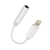 Avizar Adaptateur audio iPhone Lightning mâle vers Jack 3.5mm femelle Blanc