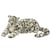 Hansa peluche geante Leopard des Neiges Couché 106cmL Jacquard - Hansa Peluches Géantes - Marron