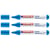 Lot de 3 marqueurs textiles permanents pointe ronde 2-3 mm - EDDING - Bleu clair