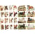 Découpes vintage, chiens, feuille 16,5x23,5 cm, 2 flles/ 1 Pq.