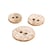 Lot de 6 boutons pierre rond blanc