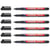 Lot de 6 marqueurs permanents - EDDING - Noir - Pointe extra fine 0,3 mm