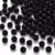 Lot de 200 Perles Opaque Acrylique Noir Diamètre 6 mm - Creation Bijoux