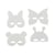 MégaCréa DIY - Masques enfant animaux carton blanc 17 x 22 cm x 12 pièces
