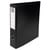Classeur rembordé PVC 4 anneaux en D de 50mm en 3ème de couverture - A4 maxi - Noir - x 10 - Exacompta