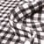 Tissu Jacquard Carreaux Rayures noir et blanc sur fond Blanc