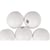 Boules bois percées mat ø 30mm - blanc