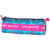 Trousse ronde Teo Jasmin Chat Jasmine 22 CM - Haut de gamme Bleu