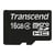 Transcend Carte MicroSD 16 Go Class 4 TS16GUSDHC4 Transfert Fluide Noir