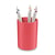 Pot à crayons Rangement stylos en plastique recyclé First GreenSpirit Rouge coquelicot - CEP