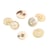 Lot de 3 boutons en nacre 4 trous naturel