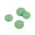 Bouton 2 trous flocon vert sapin