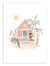 Affiche 50 x 70 cm -  Surf Hut girl - Urchin Bay