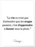 Affiche Sénèque : 'La vie ce n'est pas...' | A3 : 29,7x42cm