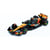 Voiture miniature F1 - BURAGO - McLaren F1 MCL39 n°81 Piastri - Échelle 1:43 - Livrée papaye et noire - Socle vitrine avec casque