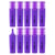 Lot de 10 surligneurs DELI à pointe biseautée 1-5 mm, violet