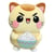 Funny Cat - Peluche Chat avec Riz 25 cm